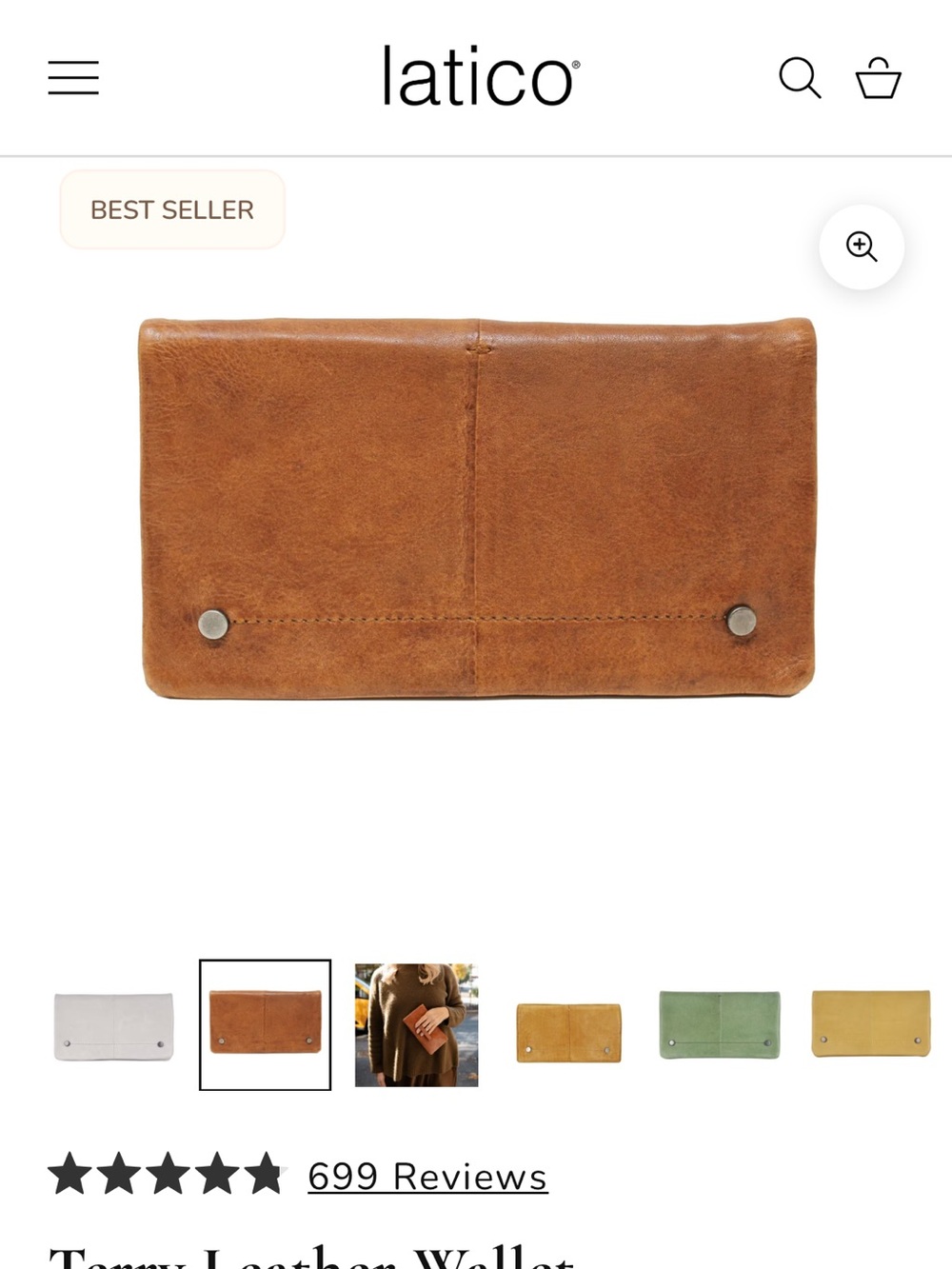 latico Brown Leather Key & Card Holder Wallet